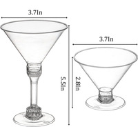 Gobelets en plastique de qualité alimentaire pour gâteau de dessert aux fruits et au lait à large bouche de 150ml