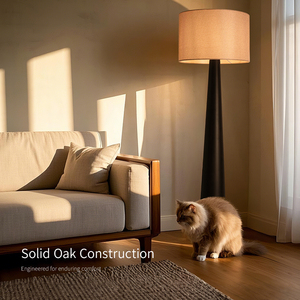 Aililan cổ điển sang trọng sofa phòng ngủ phòng khách sạn góc bằng gỗ đá cẩm thạch lớn đứng sàn đèn và chụp đèn - Product Image 4