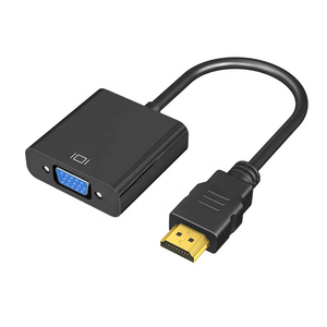 Adaptateur Convertisseur VGA Plaqué Or 20CM pour Ordinateur de Bureau, Ordinateur Portable, Moniteur, Projecteur, <span class=keywords><strong>Chromebook</strong></span> - Compatible PVC 1080P - Product Image 1