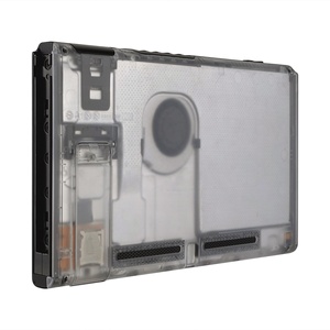 For Nintendo <b>Switch</b> Console Backplate, Plastic Clear Rear Housing with Kickstand - Product Image 1
