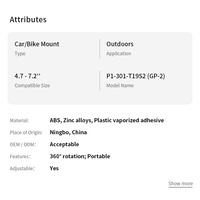 Support de téléphone pour vélo en alliage de zinc et silicone, support de tablette PC avec fixation rapide pour vélo, silicone antichoc pour vélo GoPro