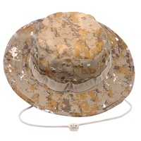 Topi Ember Kamuflase Uniseks Dapat Dilipat Topi Matahari Pinggiran Lebar Topi Petualangan Berkemah Memancing Luar Ruangan Perlindungan UV Gaya Korea