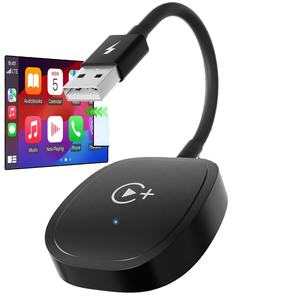 Adaptateur sans fil CarPlay avec support YouTube Tiktok <span class=keywords><strong>Convertisseur</strong></span> vidéo filaire vers sans fil pour Apple CarPlay Audio Dongle - Product Image 1