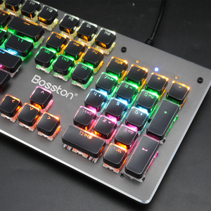คีย์บอร์ดที่พักข้อมือ RGB backlit กันน้ำสีดำคอมพิวเตอร์ตั้งโต๊ะพร้อม USB สำหรับแล็ปท็อปสำนักงานคีย์บอร์ดอาหรับ - Product Image 5