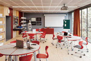 Đồ Nội Thất Trường Học Sinh Viên Bàn Và Ghế Đặt Trường Bàn Và Ghế Sinh Viên Đại Học Sinh Viên Hoạt Động Gấp Bảng Vòng - Product Image 3