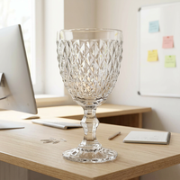 Groothandel Luxe Romantische Rode Wijn Bekers Europese Stijl Vintage Glazen Bekers Kleurrijke Feestaccessoires