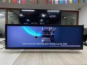 Veto Double-sided Ultra Wide Bar Type 37 Inch <b>Wall</b> Mounted Advertising <b>Display</b> Dual Screen Stretch Lcd Stretched Lcd Stretched - Product Image 1