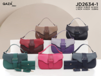 Sacs à main pour femmes en cuir PU de luxe de la marque QAZA, couleur contrastée, ensemble de 2 pièces, sac à bandoulière, sac à main femme