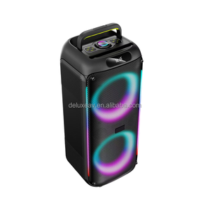 Máquina de karaoke más vendida de 2024 con orificio de soporte, 2 micrófonos inalámbricos y ajuste de graves/agudos/ECO/alto, 6 modos de sonido - Product Image 2