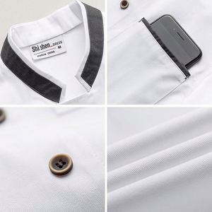 เสื้อเชฟทรงเข้ารูป กันน้ำ สำหรับบุรุษและสตรี ชุดยูนิฟอร์มทำงานในครัวร้านอาหาร ปักลาย - Product Image 4