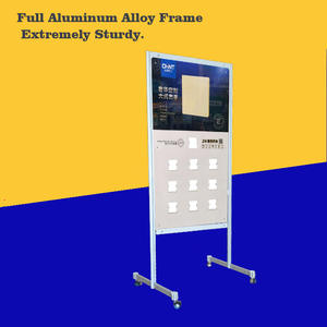 Présentoir électrique détachable personnalisé de <span class=keywords><strong>prises</strong></span> et d'interrupteurs de cadre d'alliage d'aluminium avec le panneau d'interrupteur et de prise de PVC - Product Image 6