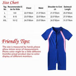 8-16 Une Pièce Manches Courtes Zippered Wetsuit Maillot de Bain Enfants Maillot de Bain Pour Filles Maillots de Bain Enfants Maillots de Bain - Product Image 6