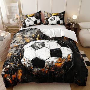 Soccer <strong>Football</strong> 3D Print Polyester Duvet Cover Set Sports Theme Bedroom Hotel Decor Customized Color Team Fan Gift Set Matching - Product Image 6