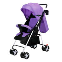 Poussette de voyage pliable portable pour bébé, poussette légère, poussette bébé 3 en 1