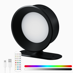 Black Cordless Rechargeable Wall Spotlight, PIR <b>Motion</b> <b>Sensor</b> <b>LED</b> <b>Light</b>, Remote Control Picture & Art Lamp - Product Image 1