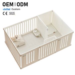 Mode 2025 Plastic Pet Box En Indoor Hek Voor Honden Geschikt Voor Kleine Middelgrote Huisdieren - Product Image 1