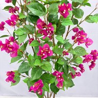 Pohon Bougainvillea Plastik Buatan 1,2m Bergaya Mediterania, Tanaman Bunga Palsu Berbunga dalam Pot, Terasa Seperti Asli, Cocok untuk Pernikahan, Patio, Villa