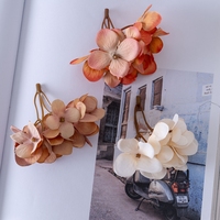 MW07310 aksesori kepala bunga Hydrangea kecil tumbuhan Hydrangea desain bunga untuk buket bunga pernikahan dekorasi pembuatan kerajinan DIY