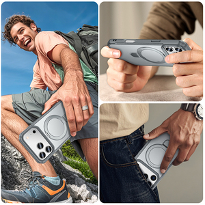 Ốp điện thoại di động <span class=keywords><strong>TPU</strong></span> <span class=keywords><strong>PC</strong></span> Stealth Stand <span class=keywords><strong>2025</strong></span> với nam châm mạnh mẽ dành cho iPhone 17 Air Pro Max, tích hợp chức năng giá đỡ bàn - Product Image 6