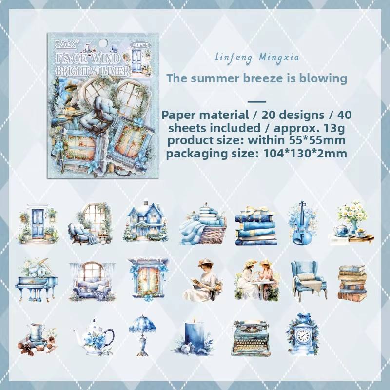 D Verano brillante en el viento