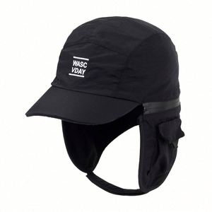 Casquettes de baseball 7 panneaux à séchage rapide de haute qualité avec cache-oreilles détachable, broderie personnalisée, vente en gros - Product Image 3