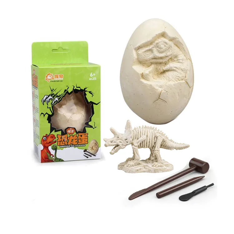 Conjunto de excavación para niños, Set de fósil de excavación de huevos de dinosaurio de arqueología, juguete de Paleontología