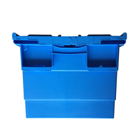 En plastique Couvercle Attaché Logistique De Stockage Mobile Caisse