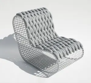 현대 옥외 가구 새로운 디자인 백색 terrance 알루미늄 라운지용 의자