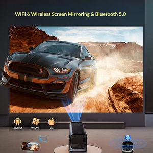 Mini projecteur intelligent V1 Android 13 WiFi 6 300 ANSI Lumens LED Home Cinéma Projecteur portable Prise en charge 1080P/3D Netflix <span class=keywords><strong>YouTube</strong></span> - Product Image 4