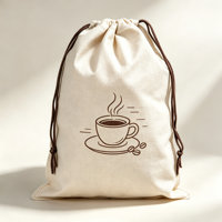 Sac à cordon personnalisé avec logo, grand format, motif mignon de fruits et desserts, recyclable, réutilisable, pour l'école, les événements sportifs, les baby showers