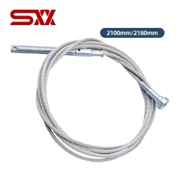 Câble métallique de 3 mm pour porte de palier d'ascenseur avec goujons M8 pour ascenseurs K**E Giants