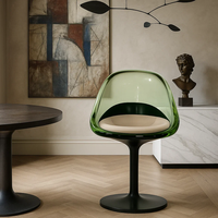 JingYue Chaise de bar en résine de luxe transparente personnalisée Mobilier artisanal pour espaces commerciaux Hôtels Salons