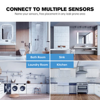 Détecteur de fuite d'eau intelligent Wifi Tuya Zigbee sans fil, alarme de détecteur de fuite d'eau