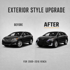 ชุดแต่งรอบคัน สำหรับ Toyota Venza ปี 2009-2016 ประกอบด้วยกันชนหน้า-หลัง กระจังหน้า ไฟหน้า ไฟท้าย - Product Image 2
