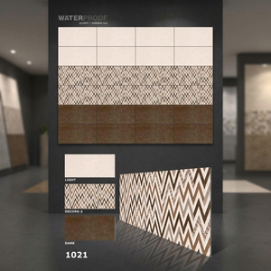 Azulejos de Pared de Cerámica Pulida de 300x600 mm (30x60 cm) al por Mayor para Sala de Estar y Baño, Azulejos de Pared de Porcelana para Interiores - Product Image 5