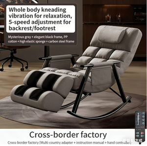 Fauteuil de <span class=keywords><strong>massage</strong></span> relaxant pour tout le corps avec vibration, chauffage <span class=keywords><strong>lombaire</strong></span> et ajustement du cou et des épaules - Product Image 2