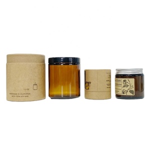 Pot en verre cylindrique transparent avec estampage doré, bouchon à vis en plastique, logo personnalisé, crème pour le visage, plusieurs tailles, pot cosmétique de luxe - Product Image 3