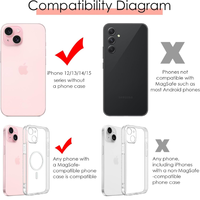 Support de téléphone pratique pour support magnétique flexible portable avec aimant puissant pour téléphones portables