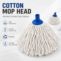 Recharges de balai en coton coupé sur mesure pour le nettoyage des sols de cuisine, de salle de bain, de maison et de bureau en bois dur