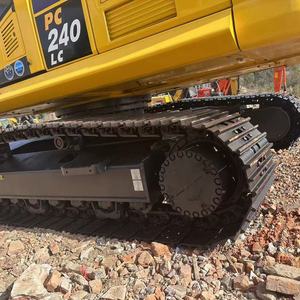 Excavadora de cadenas Komatsu PC240LC usada, excavadora hidráulica de 20 toneladas con cucharón de 1.2m, con motor para movimiento de tierras en construcción - Product Image 3