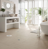 Carreaux de sol en céramique blanche antidérapants mats 400x600mm, carreaux de sol en porcelaine pour salle de bain