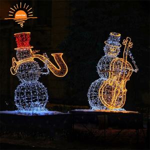 Décoration extérieure géante 3D, instrument <span class=keywords><strong>de</strong></span> musique LED, piano, guitare, violon, <span class=keywords><strong>saxophone</strong></span>, trompette, sculpture, motif lumineux - Product Image 1