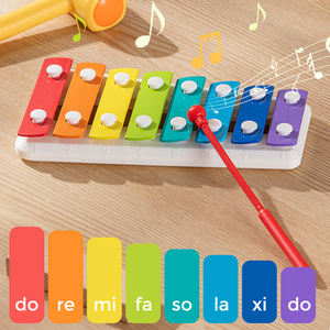 2024 Musical bébé sensoriel Montessori jouets arc-en-ciel 8 tons <span class=keywords><strong>Xylophone</strong></span> jeu pour bébé - Product Image 4