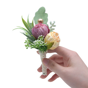 กุหลาบช่อกุหลาบและชุดดอกไม้สำหรับงานแต่งงานชุดอุปกรณ์ตกแต่งชุดงานพรอม - Product Image 3