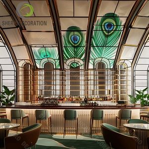 Ensemble <span class=keywords><strong>de</strong></span> mobilier <span class=keywords><strong>de</strong></span> bar modulaire haut <span class=keywords><strong>de</strong></span> gamme personnalisé avec rangement, solution <span class=keywords><strong>de</strong></span> <span class=keywords><strong>salon</strong></span> commercial - Product Image 5