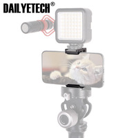 Support universel de téléphone portable pour smartphone, Clip pour Microphone, lampe LED et vidéo en direct, Selfie, avec griffe en vogue