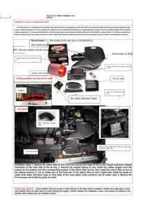 14-19 Schnelleres Reaktionsverhalten Echtes Trockenes Carbon-Faser-Ansaugsystem für Mazda Atenza/Axela 2.0L GTR Motor Carbon-Faser-Luftansaugrohr - Product Image 6