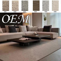 Tapis d'intérieur doux et moelleux, sur mesure, haute densité, anti-usure, lavable, pour salon et chambre, directement de l'usine