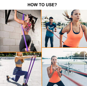 Custom Logo Fitness Loop <b>Bands</b> Resistance Exercise Stretch Resistance <b>Bands</b> Set Pull up <b>Band</b> for <b>Workout</b> - Product Image 4