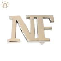 Boucle de ceinture en métal avec lettres dorées, Design professionnel personnalisé, Logo de marque, en métal, 1 pièce